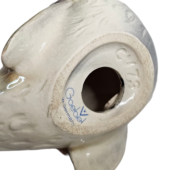 Vtg Goebel CV73 Sparrow Bird Porcelain Figurine Blue Throat West Germany Art 4" - Picture 7 of 7